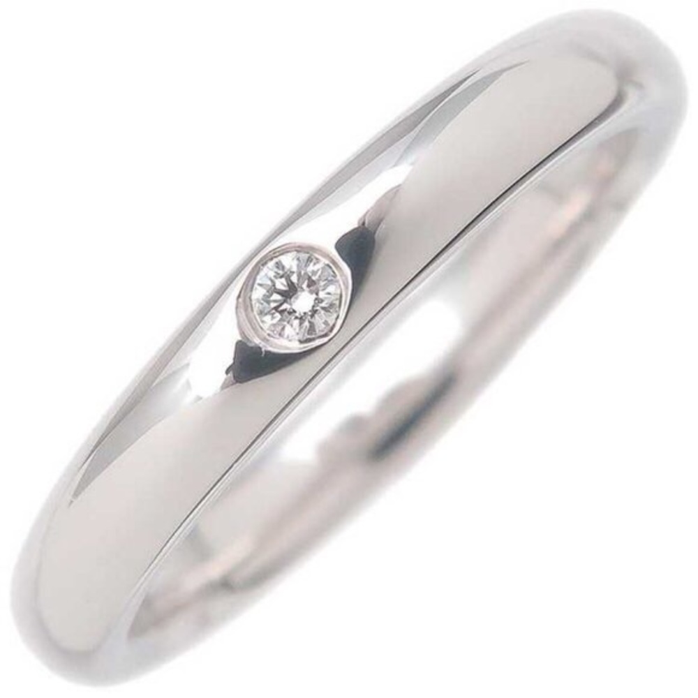 Tiffany & Co stacking Band Diamond Ring Sz 6.5